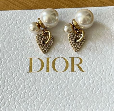 dior ohrringe mit perlen
